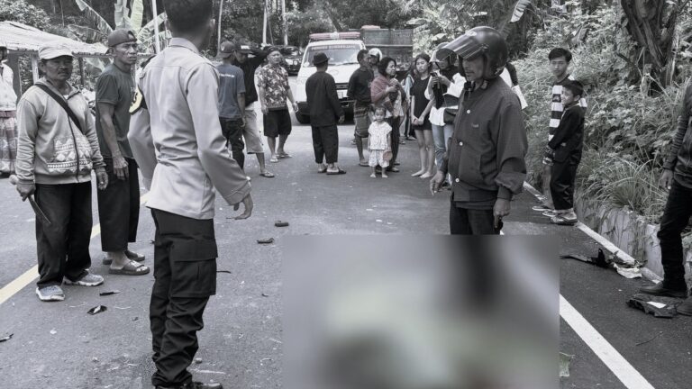 Kurir Online di Tegalbuleud Sukabumi Tewas Ditempat Usai Adu Banteng Dengan Truk Pasir