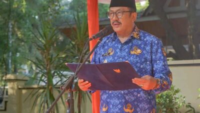 Pimpin Upacara KORPRI, Bupati Asep Japar Soroti Etika dan Layanan Publik