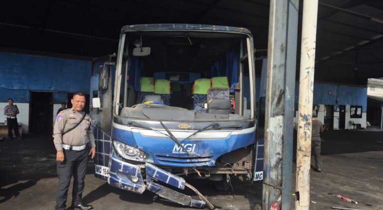 Kecelakaan Tunggal Bus MGI di Palabuhanratu, Manajemen Duga Kelalaian Awak Jadi Penyebab