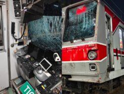Kecelakaan KRL di Jalur Tangerang: Truk Terpental, Timpa Motor, Lalu Lintas Kacau