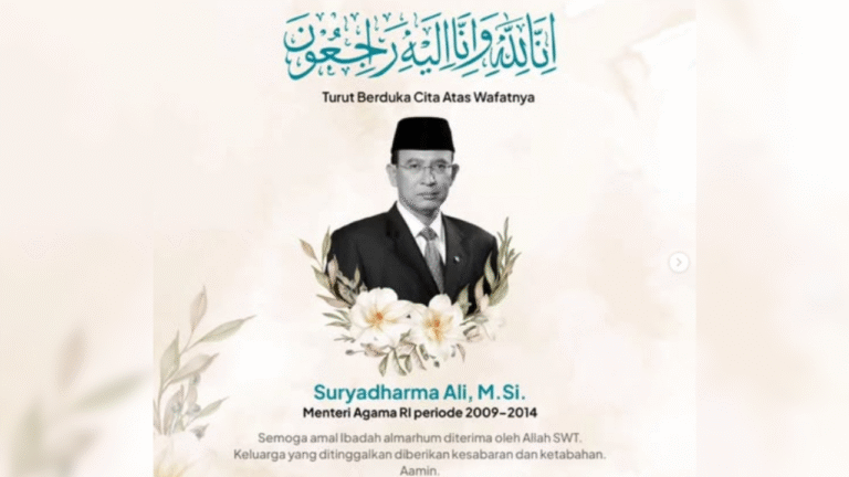 Innalillahi, Mantan Menteri Agama Suryadharma Ali Meninggal Dunia