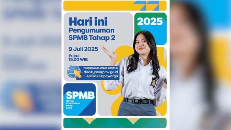 Hasil SPMB Jabar 2025 Tahap 2 Diumumkan, Simak Cara Ceknya