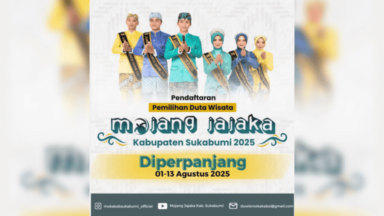 Masih Dibuka! Pendaftaran Mojang Jajaka Kabupaten Sukabumi 2025 Resmi Diperpanjang Dispar