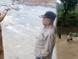 Warga Pikul Jenazah Lewati Sungai Viral di Sukabumi, Camat Pastikan Jembatan Gantung Segera Dibangun