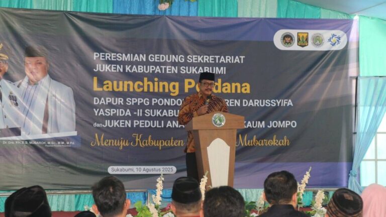Perkuat Program Sosial dan Gizi Anak, Bupati Sukabumi Resmikan Sekretariat Juken dan Luncurkan Dapur SPPG