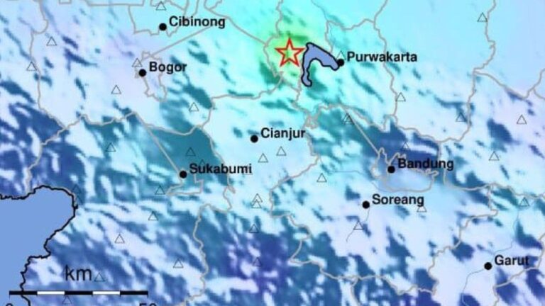 Gempa Karawang-Bekasi M4,7 Terasa hingga Sukabumi, BMKG Catat 6 Susulan