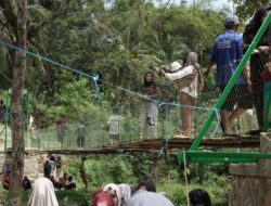 Warga Cimanggu Bergembira, Jembatan Gantung Leuwi Sintok Akhirnya Diresmikan
