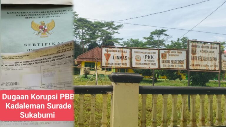 Pemdes Kadaleman Sukabumi Bantah Penyelewengan PBB, Sebut Ada Kesalahan Input Data