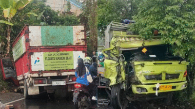 2 Truk Tabarakan di Cikembar Sukabumi, Begini Kronologinya Kata Polisi