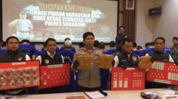 Polres Sukabumi Ungkap 150 Kasus Narkoba, 191 Tersangka Diamankan