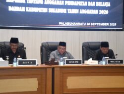 Rapat Paripurna DPRD, Bupati Sukabumi Sampaikan Nota Pengantar Raperda APBD 2026
