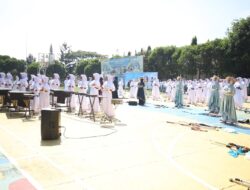 Dilepas Wabup Andreas, Corps Putri Assalam Siap Harumkan Sukabumi di Ajang Marching Band Internasional 2025