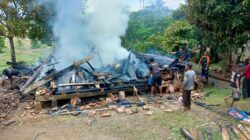 Rumah Warga Mekarsari Ludes Terbakar Saat Ditinggal ke Kebun, Korsleting Diduga Jadi Pemicu