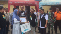 BSI Salurkan Bantuan Kemanusiaan, Wabup Andreas: Kepedulian yang Sangat Membantu Korban Banjir Cisolok