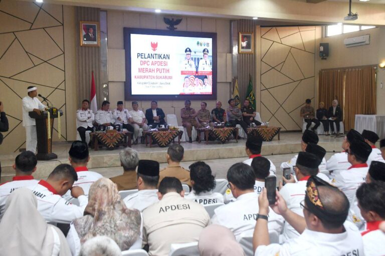 Pelantikan Apdesi Merah Putih Sukabumi Dihadiri Gubernur Jabar, Sampaikan Pesan Ini