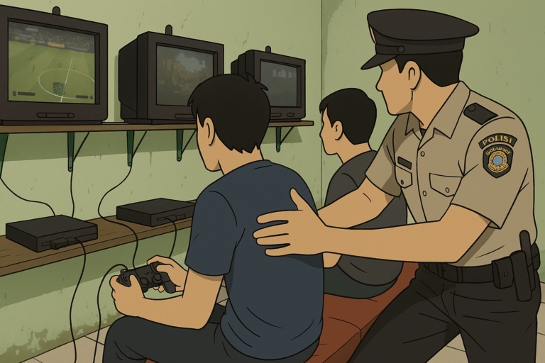 Diduga Cabuli Anak 15 Tahun, Polisi Bekuk Pemuda Cisaat Sukabumi saat Main di Rental PS