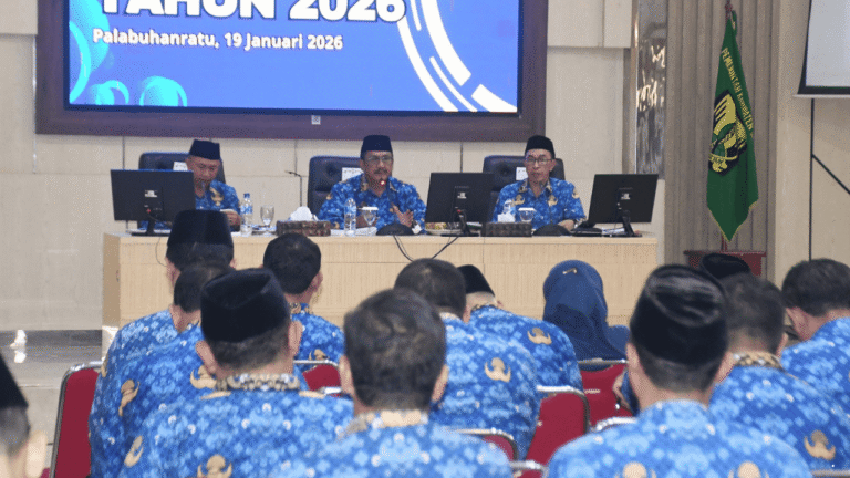 Rapat Dinas 2026, Pemkab Sukabumi Tekankan Mitigasi Bencana dan Penguatan Layanan Dasar
