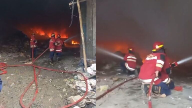 Diduga Akibat Korsleting Listrik, Gudang Rongsok di Warudoyong Kota Sukabumi Alami Kebakaran