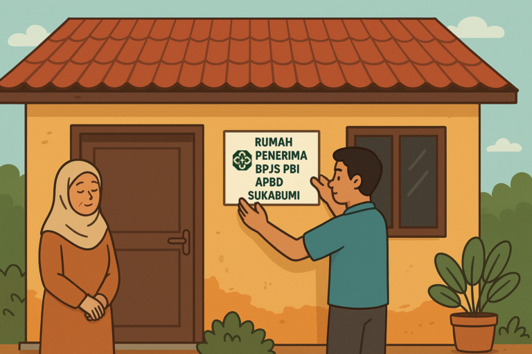 Rumah Penerima BPJS PBI APBD di Sukabumi Dilabeli Stiker, Pastikan Bantuan Tepat Sasaran
