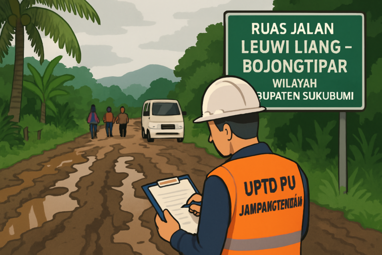 Jalan Rusak di Tanjungsari Jadi Kendala Akses Medis, Perbaikan Diajukan UPTD PU Jampangtengah