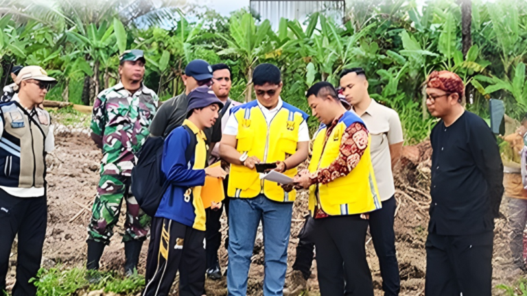 Disperkim Kabupaten Sukabumi Dampingi Monitoring Wabup di Lokasi Relokasi Cikadu