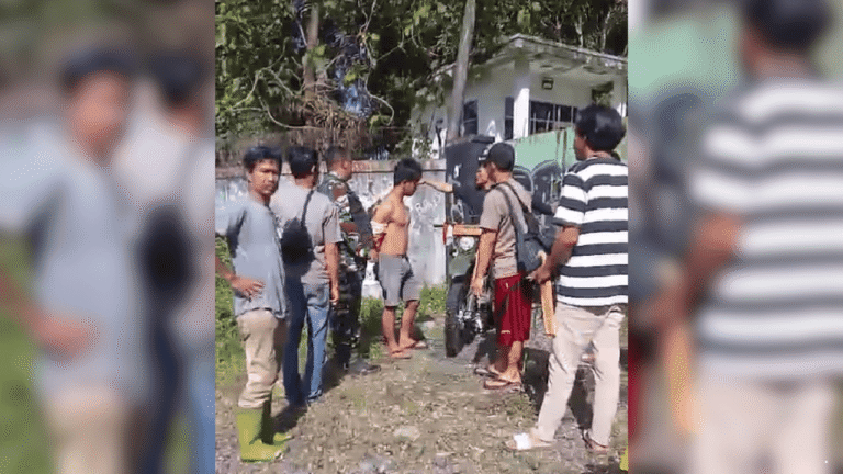 Pemuda Diamuk Massa Setelah Kepergok Mencuri di Pabrik Kosong Bantargadung Sukabumi