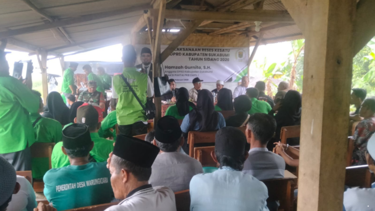 Hamzah Gurnita Janji Kawal Anggaran Rutilahu dan Infrastruktur Jalan dalam Reses di Warungkiara Sukabumi