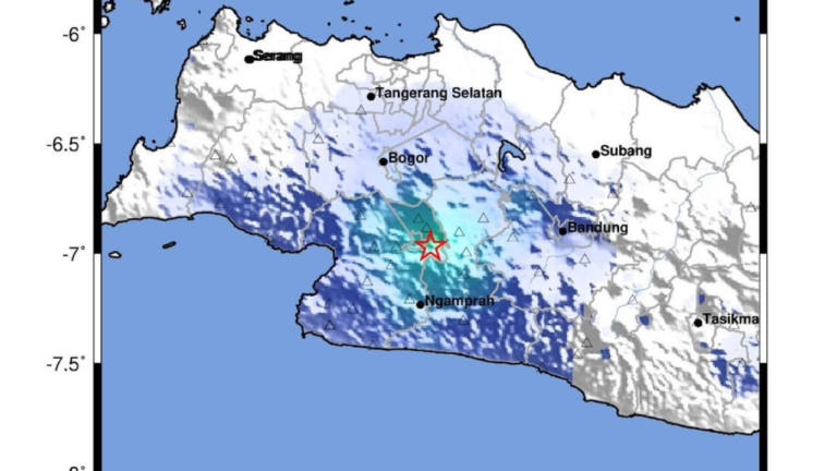 Gempa Dangkal M 4,1 Guncang Sukabumi, Guncangan Dirasakan Sejumlah Wilayah