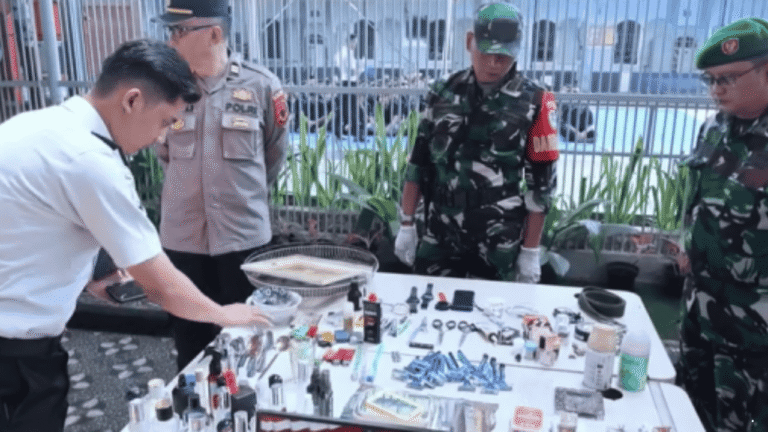 Lapas Sukabumi Gelar Razia, Petugas Temukan Alat Elektronik hingga Benda Logam