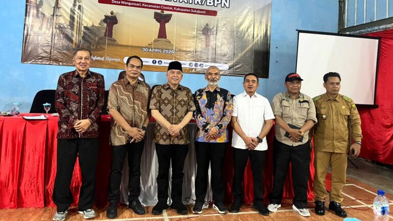 Asep Rizwan Apresiasi Sosialisasi PTSL Saat Dampingi Hergun di Sukabumi