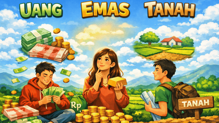 Uang, Emas atau Tanah? Ini Pilihan Menabung yang Cocok untuk Anak Muda