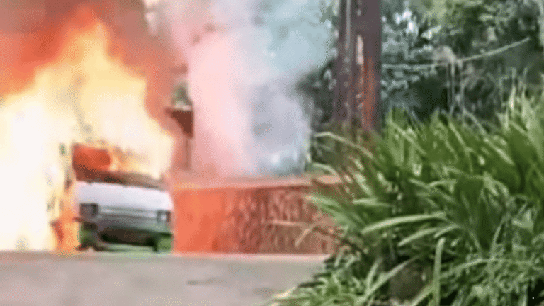 Kronologi Angkot Terbakar di Cibadak Sukabumi Saat Las Knalpot