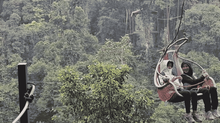 Uji Adrenalin di Atas Lembah dengan Keranjang Langit Situ Gunung Sukabumi