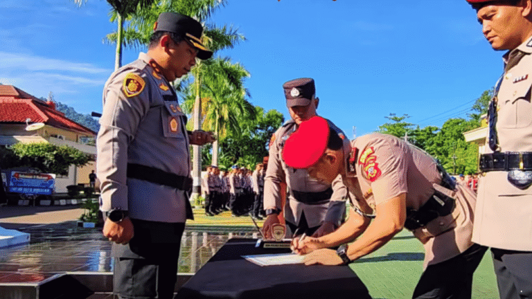 Kasat Reskrim hingga Kapolsek Nyalindung Kini Berganti, Polres Sukabumi Lakukan Rotasi Jabatan