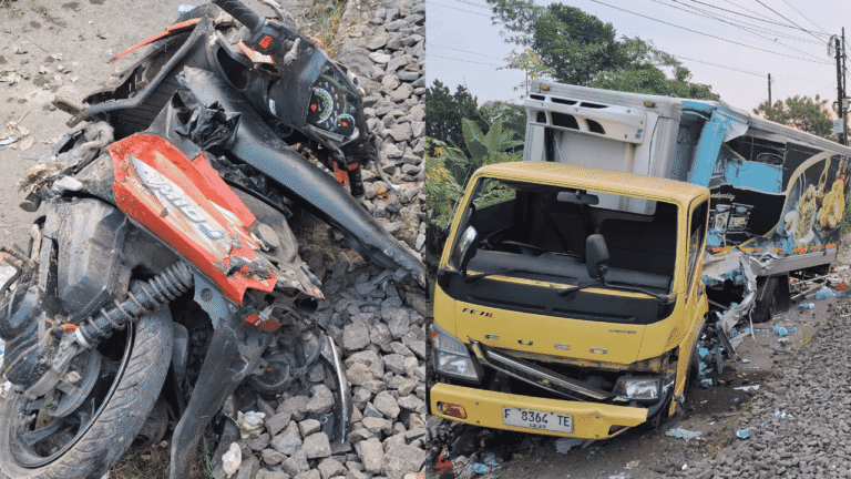 Polisi Ungkap Kronologi Truk Boks yang Tersambar KA Pangrango di Cibadak Sukabumi