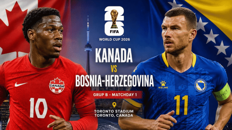 Prediksi Kanada vs Bosnia-Herzegovina: Misi Pecah Rekor Buruk Tuan Rumah di Laga Perdana
