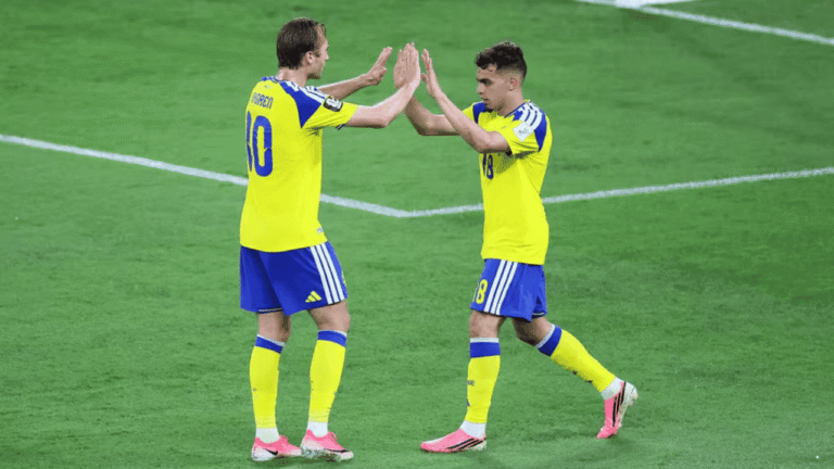 Swedia Bantai Tunisia 5-1, Langsung Pimpin Grup F Piala Dunia 2026