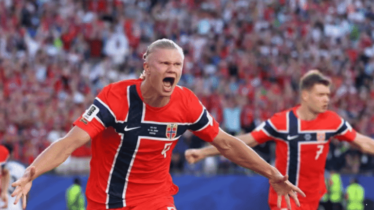 Haaland Bersinar, Norwegia Taklukkan Irak 4-1 pada Laga Perdana Grup I