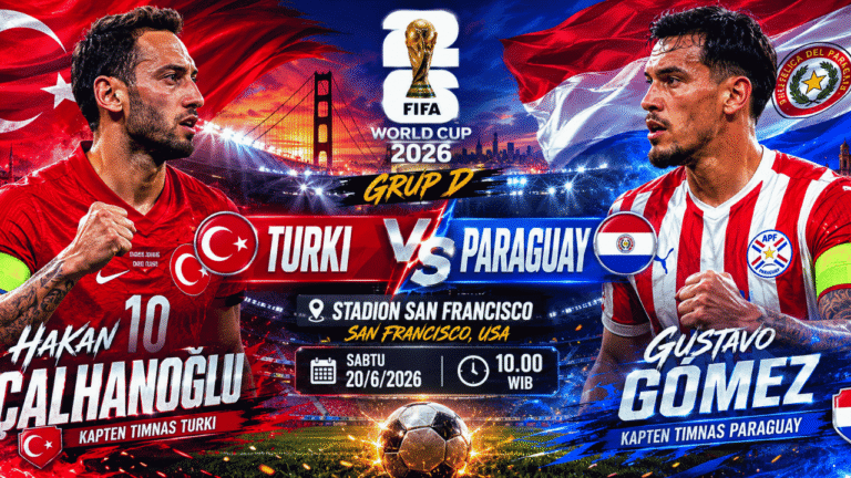 Turki vs Paraguay, Perebutan Asa Lolos ke Babak 32 Besar