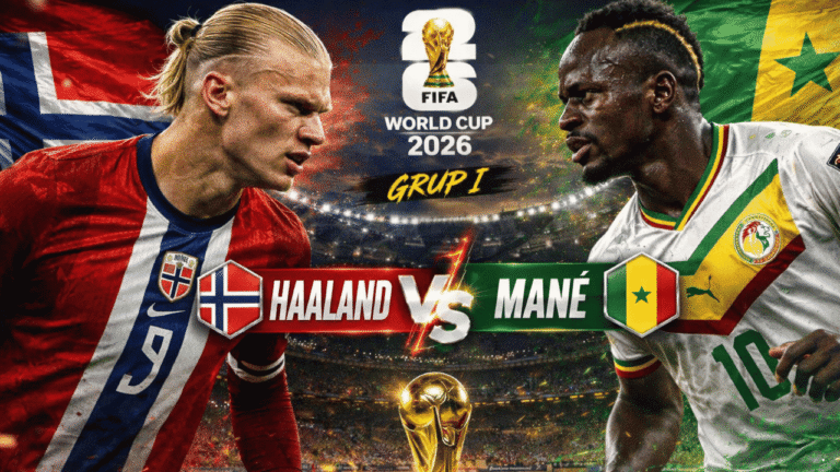 Duel Haaland vs Mané Warnai Laga Norwegia Kontra Senegal di Piala Dunia 2026