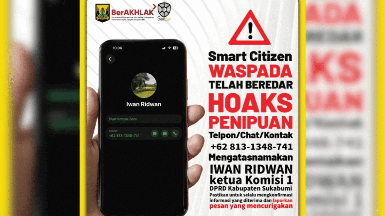Masyarakat Diminta Hati-hati, Waspada Penipuan Catut Nama Ketua Komisi I DPRD Kabupaten Sukabumi