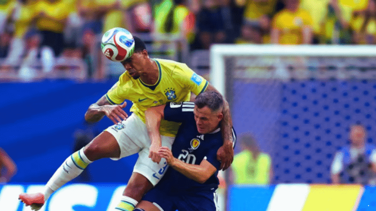 Brace Vinicius Antar Brasil Tundukkan Skotlandia dan Amankan Tiket Fase Gugur