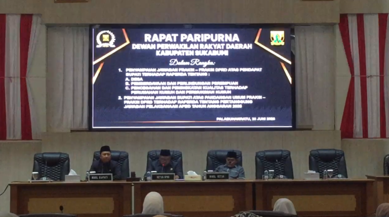 Jawab Pandangan Fraksi DPRD, Pemkab Sukabumi Tegaskan Komitmen Perkuat Tata Kelola Keuangan