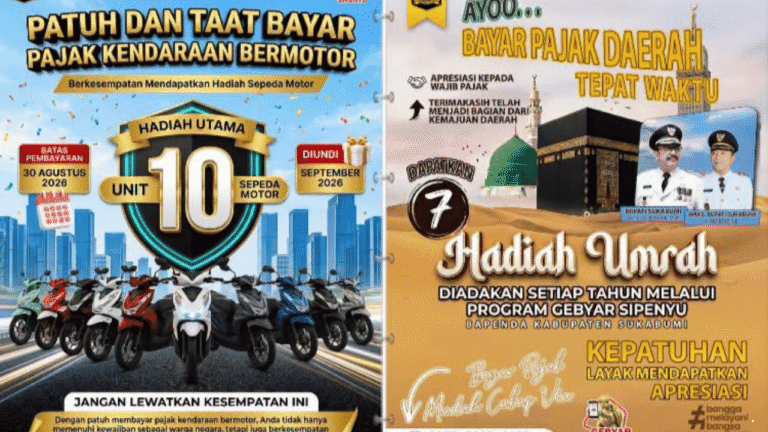 Luncurkan Gebyar Sipenyu 2026, Pemkab Sukabumi Siapkan Hadiah 10 Motor dan Umrah bagi Warga Taat Pajak