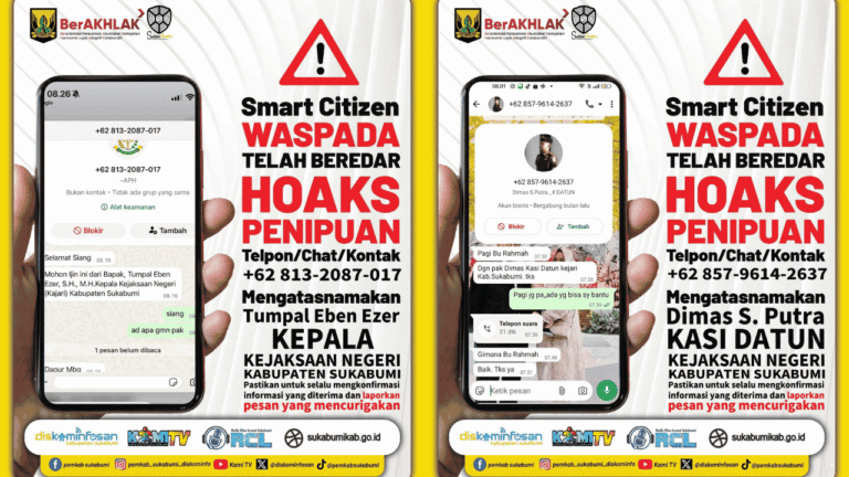 Waspada Penipuan, Nomor Palsu Catut Pejabat Kejaksaan Negeri Sukabumi
