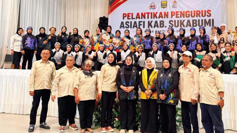 Rika Yulistina Nahkodai ASIAFI Sukabumi 2026–2030, Bidik Instruktur Profesional dan Masyarakat Bugar