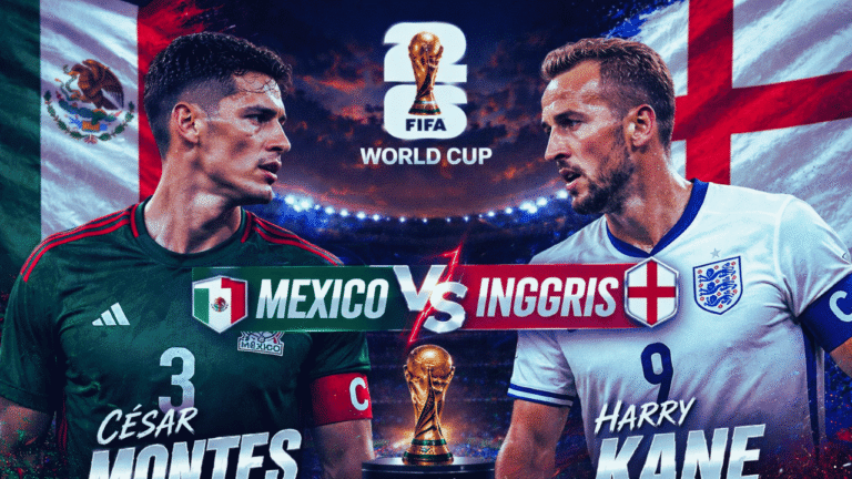 Inggris Tantang Meksiko di Babak 16 Besar Piala Dunia 2026, Dukungan Suporter Jadi Modal El Tri