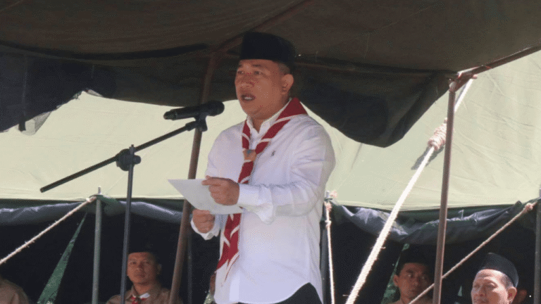 Wabup Andreas Buka LT I dan Kanira di Bojonggenteng Sukabumi, Pramuka Dinilai Berperan Bentuk Karakter