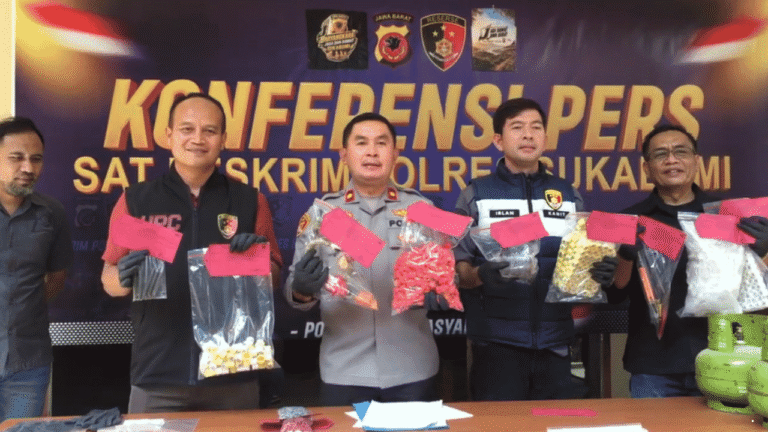 Gas Melon Disuntik ke Tabung 50 Kg, Polisi Bongkar Bisnis Pengoplosan LPG di Cikembar Sukabumi