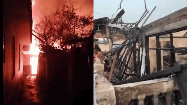 Api Melalap 4 Rumah di Cibadak Sukabumi, 11 Jiwa Mengungsi